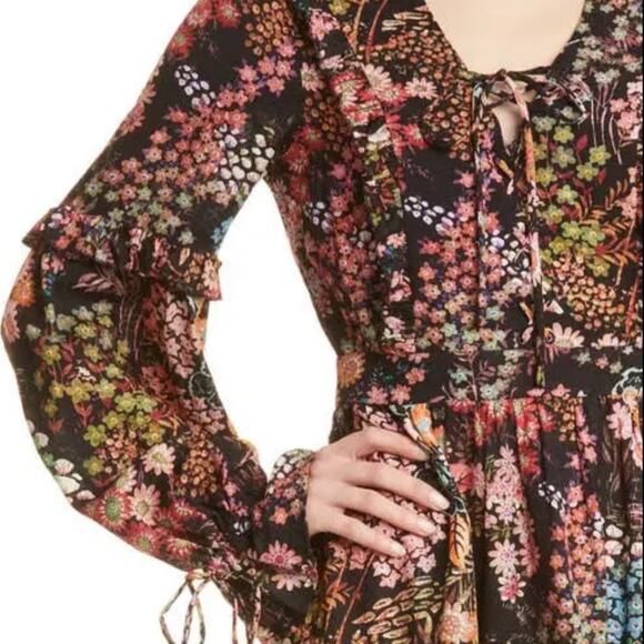 Ted Baker Hendria Mini Dress Bohemian Floral Girly Summer Flowy Fun ST5 - Picture 2 of 15